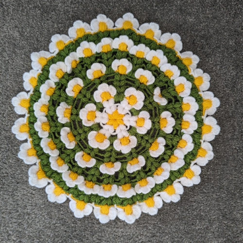 CROCHET daisy handmade loofah shower bath